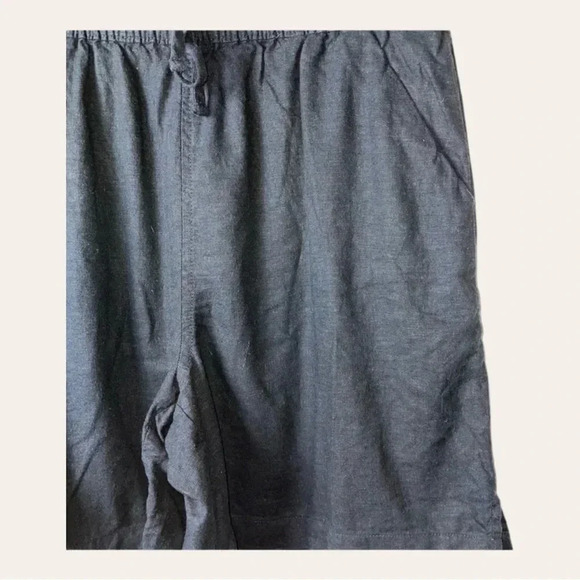 Women’s GLORIA VANDERBILT LINEN SHORTS BLACK SIZE‎ LG - Picture 4 of 8